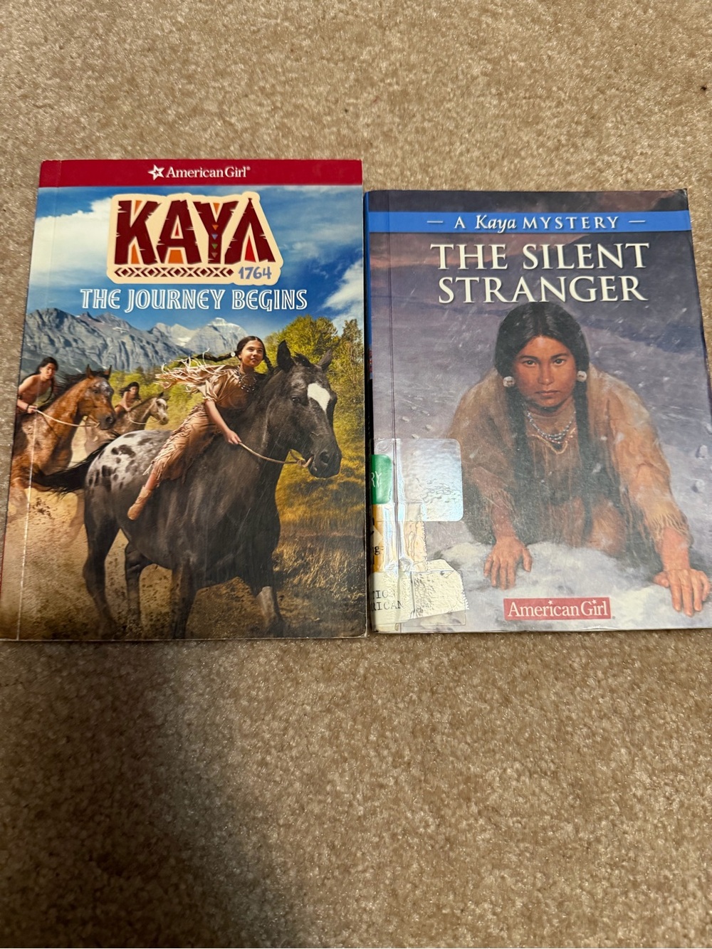 Lot of 2 paperback books American Girl collection Kaya